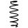 Suspension spring set front coil spring 309mm SPIDAN for SPACE STAR