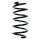 Suspension spring set front coil spring 304mm SPIDAN for OPEL ZAFIRA