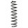 Suspension spring set rear coil spring 372mm SPIDAN for RENAULT MEGANE II