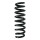 Suspension spring set rear coil spring 319mm SPIDAN for BMW 3 Cabriolet