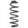 Suspension spring set rear coil spring 303mm SPIDAN for VW GOLF VI