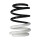 Suspension spring set front coil spring 242mm SPIDAN for RENAULT CLIO III