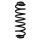 Fahrwerksfeder-Set hinten Schraubenfeder 382mm SPIDAN für SKODA OCTAVIA III