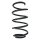 Suspension spring set front coil spring 323mm SPIDAN for FORD FOCUS III