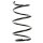 Suspension spring set front coil spring 338mm SPIDAN for BMW 3 E46