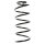 Suspension spring set front coil spring 349mm SPIDAN for AUDI A3 8L1