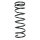 Suspension spring set rear coil spring 340mm SPIDAN for DAIHATSU CHARADE III
