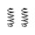 Fahrwerksfeder-Set hinten Schraubenfeder 311mm SPIDAN für NISSAN X-TRAIL III