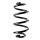 Fahrwerksfeder-Set hinten Schraubenfeder 242mm SPIDAN für SMART FORTWO Coupe