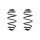 Fahrwerksfeder-Set hinten Schraubenfeder 293mm SPIDAN für OPEL ASTRA G