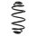 Fahrwerksfeder-Set hinten Schraubenfeder 293mm SPIDAN für OPEL ASTRA G