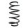 Fahrwerksfeder-Set vorne Schraubenfeder 280mm SPIDAN für OPEL CORSA C