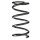 Fahrwerksfeder-Set hinten Schraubenfeder 255mm SPIDAN für TOYOTA RAV 4