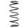 Suspension spring set front coil spring 340mm SPIDAN for OPEL ASTRA F