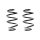 Fahrwerksfeder-Set hinten Schraubenfeder 246mm SPIDAN für NISSAN MICRA III