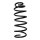 Suspension spring set front coil spring 371mm SPIDAN for VW PASSAT B3/B4