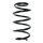 Suspension spring set front coil spring 296mm SPIDAN for AUDI A3 8P1