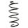 Suspension spring set front coil spring 300mm SPIDAN for OPEL CORSA C