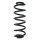 Suspension spring set rear coil spring 320mm SPIDAN for AUDI Q3 8UB