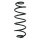 Fahrwerksfeder-Set hinten Schraubenfeder 364mm SPIDAN für PEUGEOT 208 I