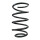 Suspension spring set front coil spring 302mm SPIDAN for FORD FOCUS III