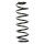 Suspension spring set rear coil spring 330mm SPIDAN for AUDI A3 8L1