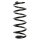 Suspension spring set front coil spring 352mm SPIDAN for AUDI A6 C5