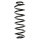 Suspension spring set rear coil spring 354mm SPIDAN for SKODA OCTAVIA II