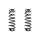 Fahrwerksfeder-Set hinten Schraubenfeder 338mm SPIDAN für VW PASSAT B6