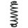 Suspension spring set rear coil spring 338mm SPIDAN for VW PASSAT B6