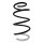 Suspension spring set front coil spring 316mm with sleeve SPIDAN for i20 II