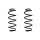 Fahrwerksfeder-Set hinten Schraubenfeder 288mm SPIDAN für SWIFT IV