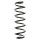 Suspension spring set rear coil spring 343mm SPIDAN for VW BORA I