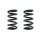 Suspension spring set front coil spring 268mm SPIDAN for FORD TRANSIT panel van