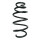 Suspension spring set front coil spring 345mm SPIDAN for OPEL ASTRA J