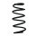 Fahrwerksfeder-Set vorne Schraubenfeder 320mm SPIDAN für OPEL CORSA D