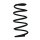Suspension spring set front coil spring 320mm SPIDAN for OPEL CORSA D