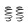 Suspension spring set front coil spring 254mm SPIDAN for AUDI TT 8J3