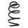 Suspension spring set front coil Ø161mm SPIDAN for e.g. KIA SPORTAGE