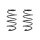 Suspension spring set Replacement Fit SPIDAN for SKODA OCTAVIA II