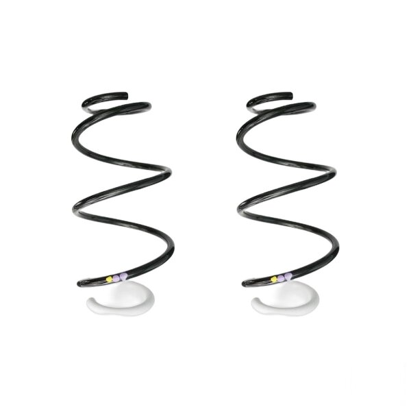 Suspension spring set front coil spring 347mm SPIDAN for RENAULT CAPTUR I