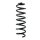 Fahrwerksfeder-Set hinten Schraubenfeder 348mm SPIDAN für RENAULT MEGANE CC