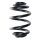 Suspension spring set rear coil spring 227mm SPIDAN for BMW 3 Compact