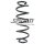 Fahrwerksfeder-Set hinten Schraubenfeder 330mm SPIDAN für SEAT LEON ST