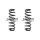 Fahrwerksfeder-Set hinten Schraubenfeder 345mm SPIDAN für SKODA KODIAQ I