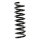 Suspension spring set rear coil spring 317mm SPIDAN for MERCEDES C KLASSE
