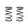 Fahrwerksfeder-Set vorne Schraubenfeder 317mm SPIDAN für HONDA CR-V II