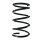 Fahrwerksfeder-Set vorne Schraubenfeder 317mm SPIDAN für HONDA CR-V II