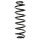 Suspension spring set rear coil spring 371mm SPIDAN for VW TOURAN VAN