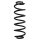 Suspension spring set rear coil spring 356mm SPIDAN for TOYOTA COROLLA inclined